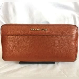 Michael Kors Orange Leather Wallet
